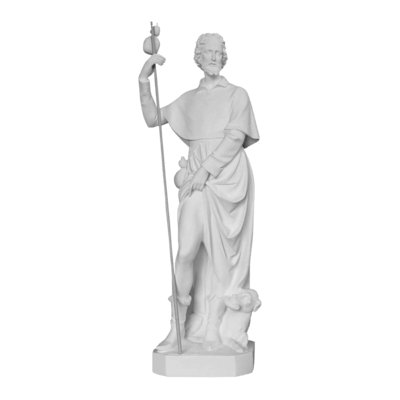 Saint Rocco Marble Statue